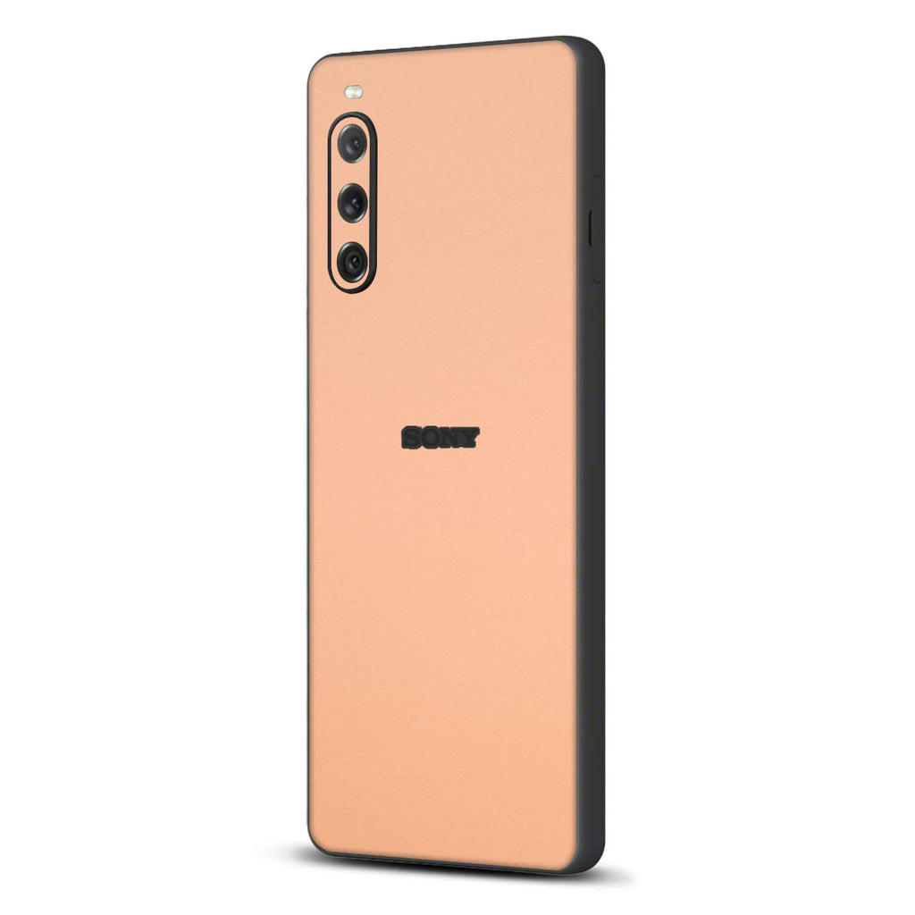 Sony Xperia 10 V Textured matt peach skins