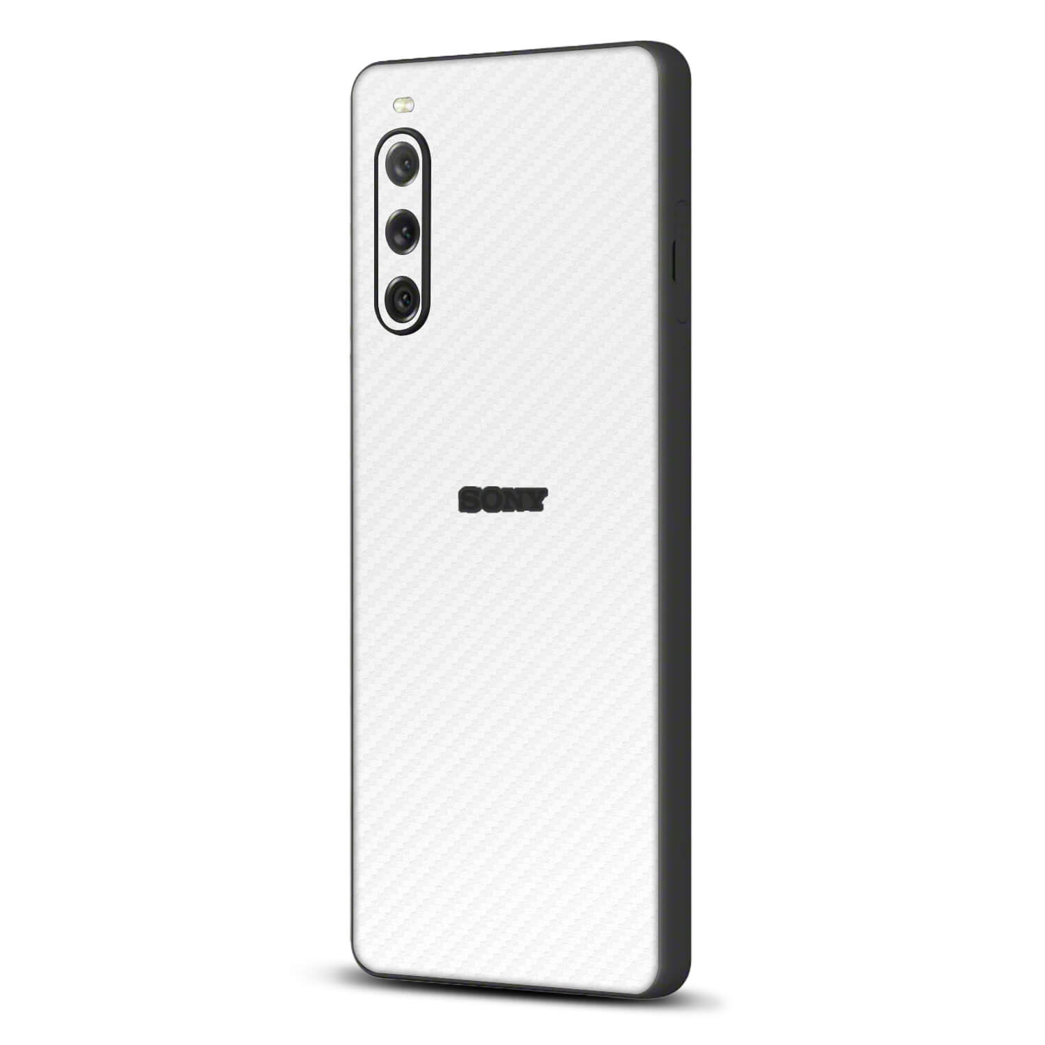 Sony Xperia 10 V White carbon fibre skins