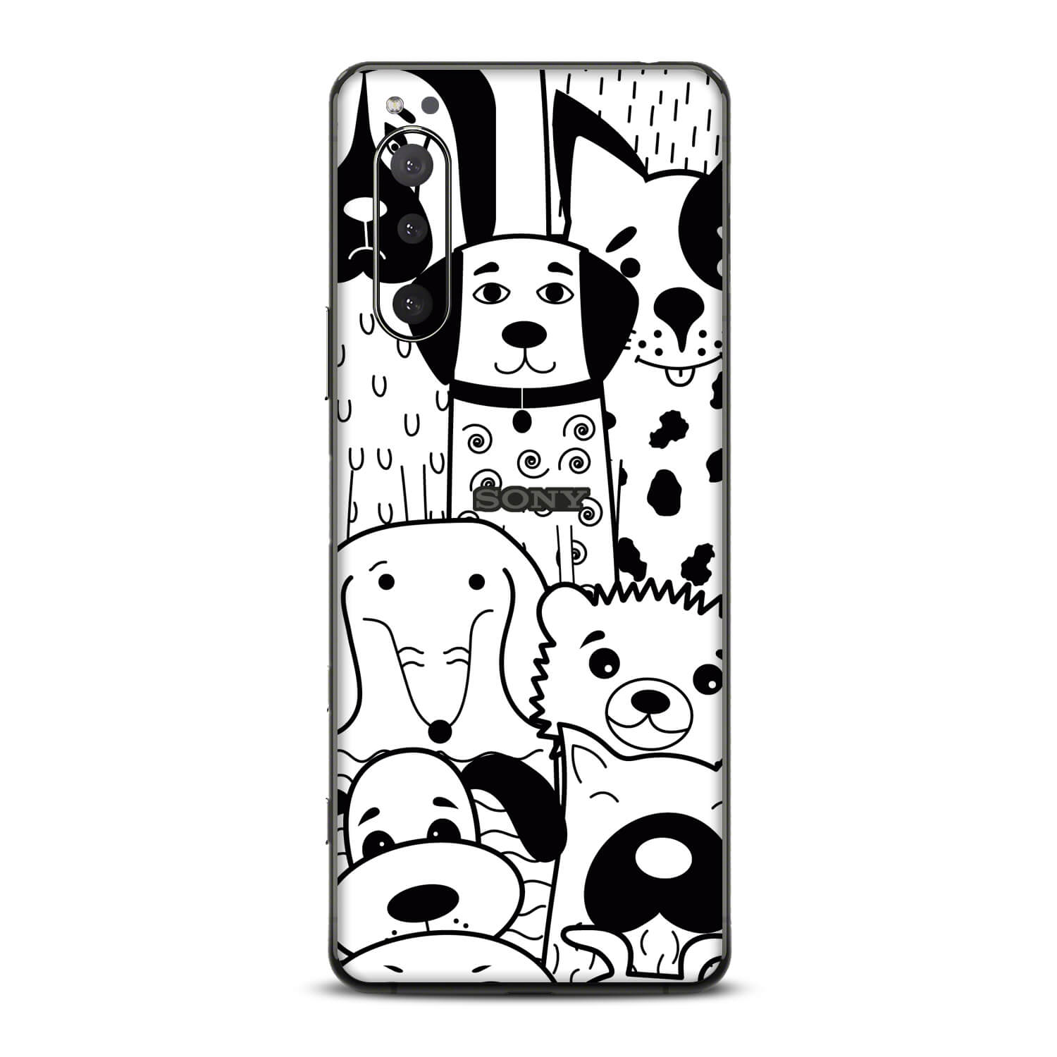 Sony Xperia 5 ii Doodles dog skins