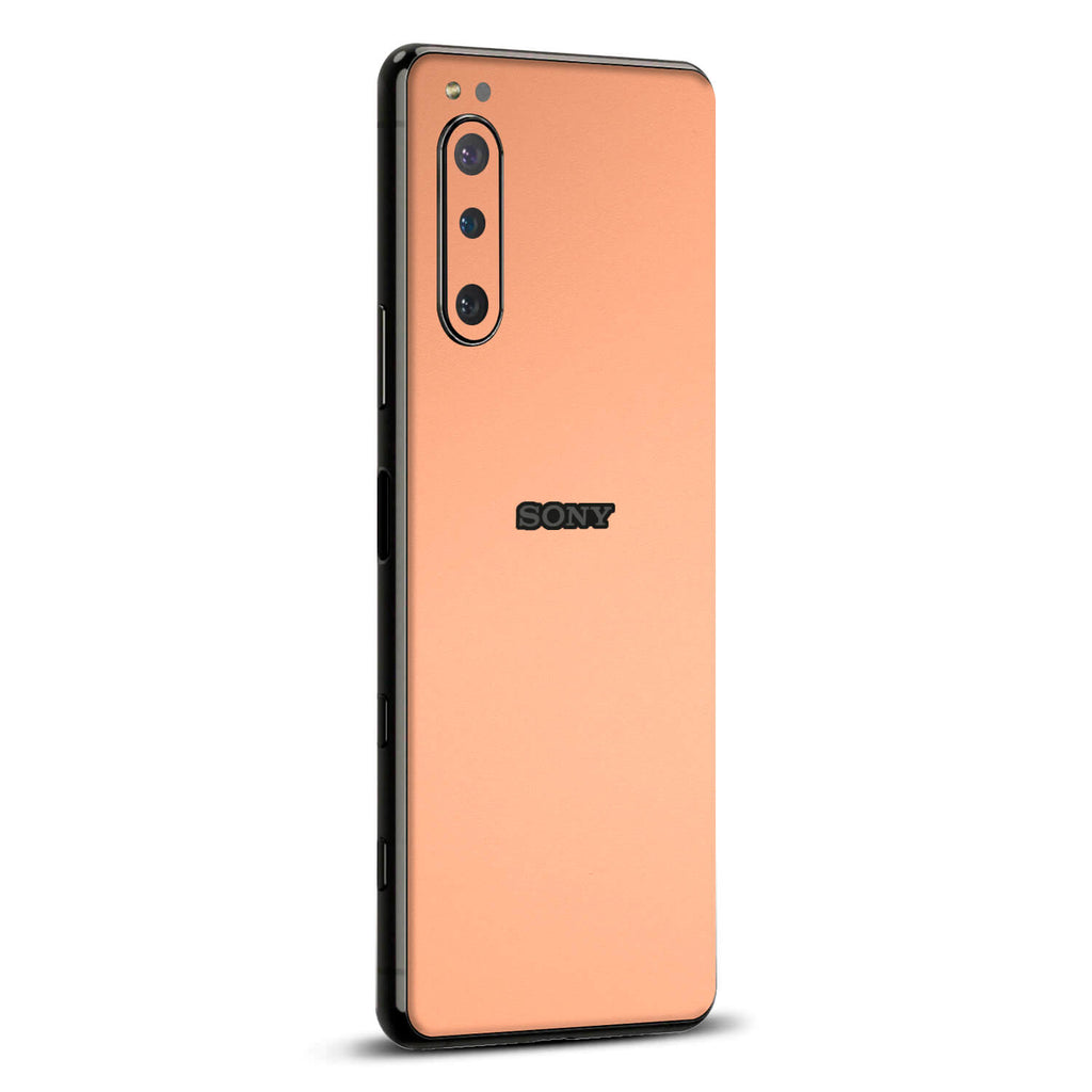 Sony Xperia 5 iv Textured matt peach skins