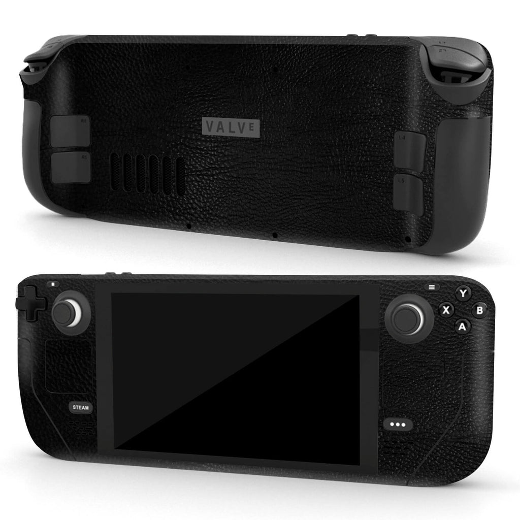 Steam Deck OLED Black leather skins