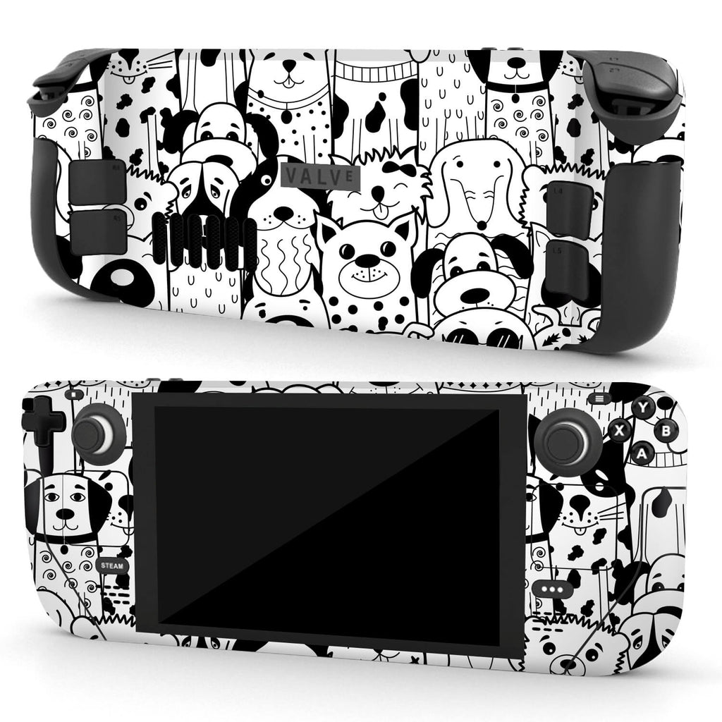 Steam Deck OLED Doodles dog skins