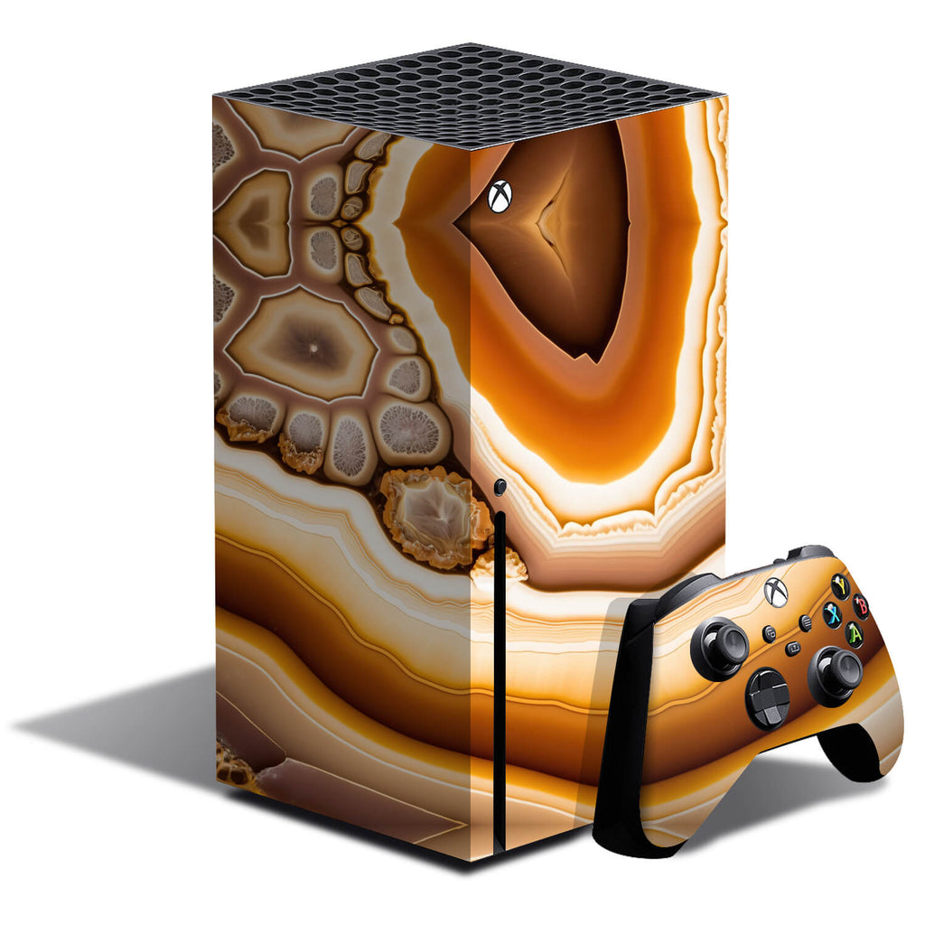 Xbox Series X Onyx amber skins