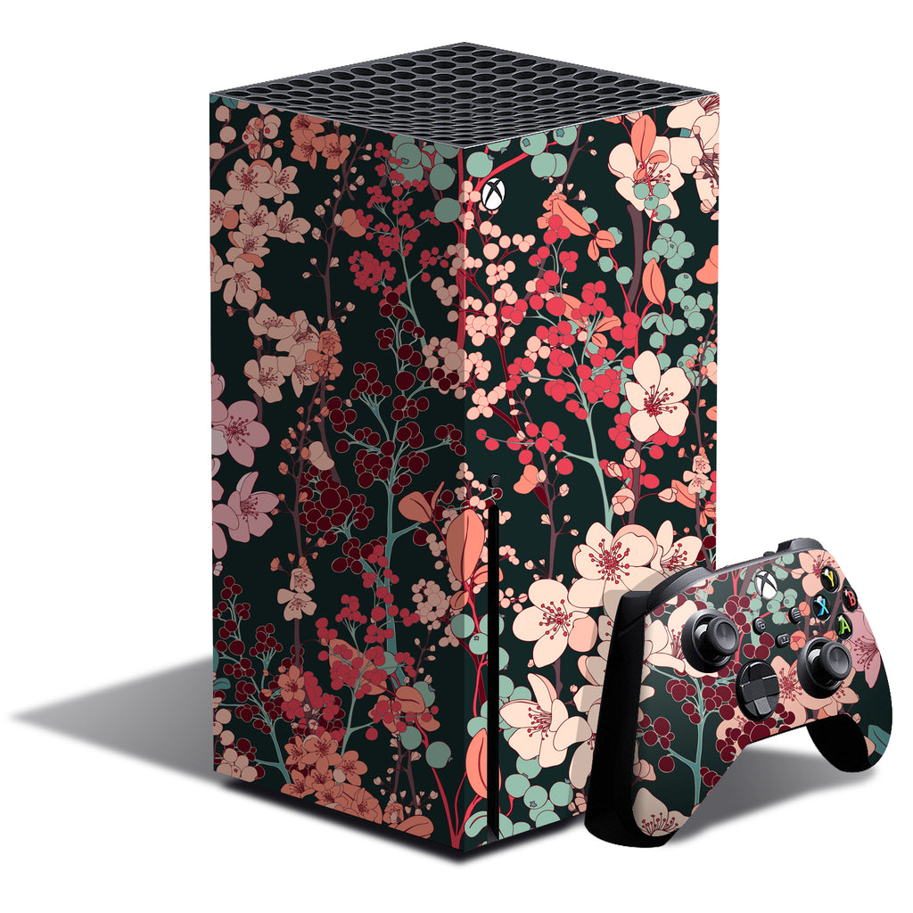 Xbox Series X Art Vintage Floral skin