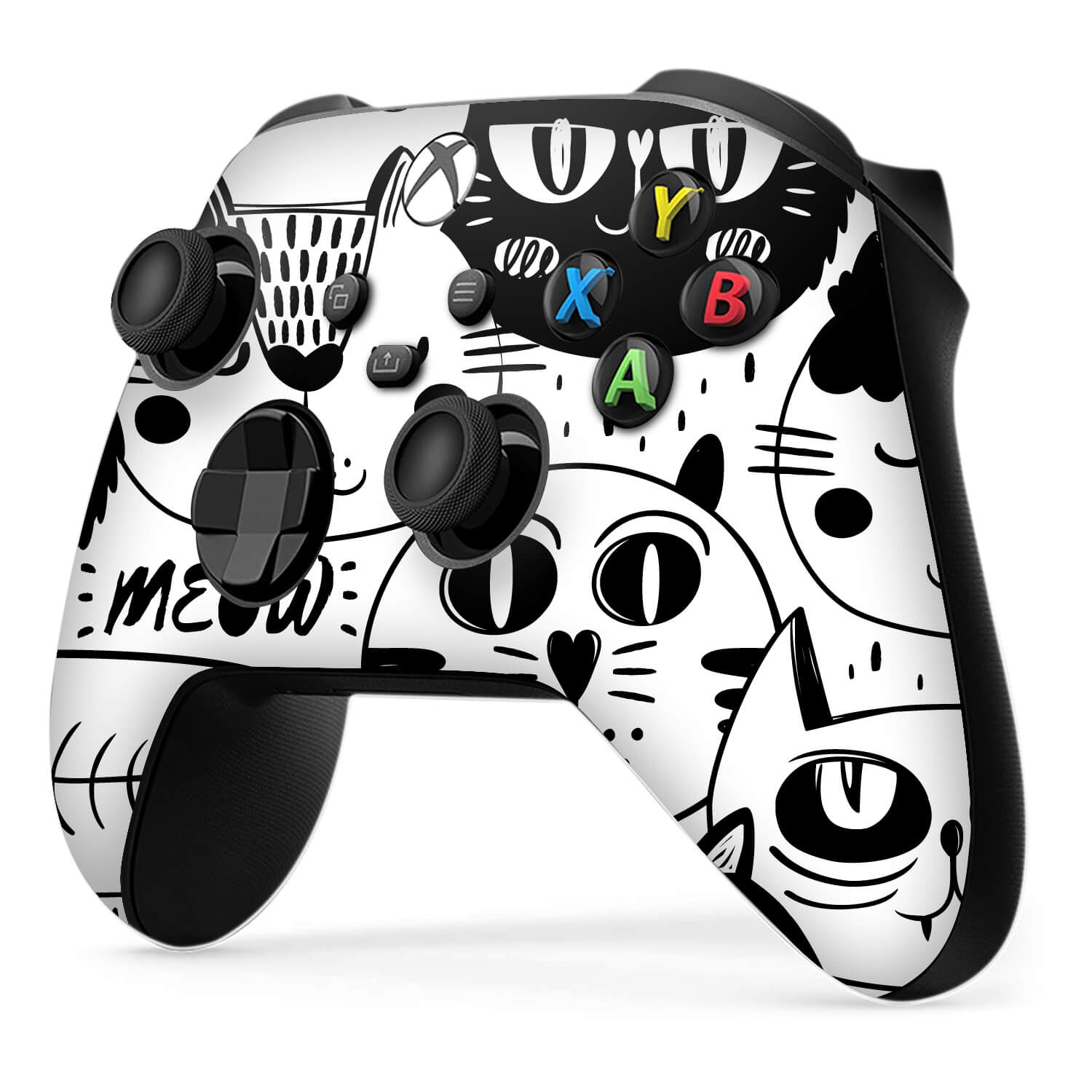 Xbox Series X Controller Doodles cat skins