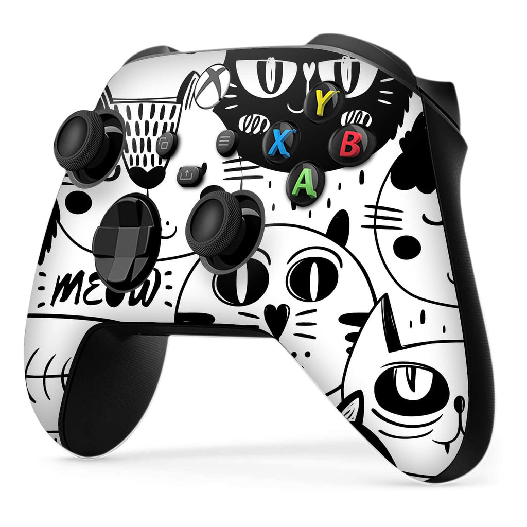 Xbox Series X Controller Doodles cat skins