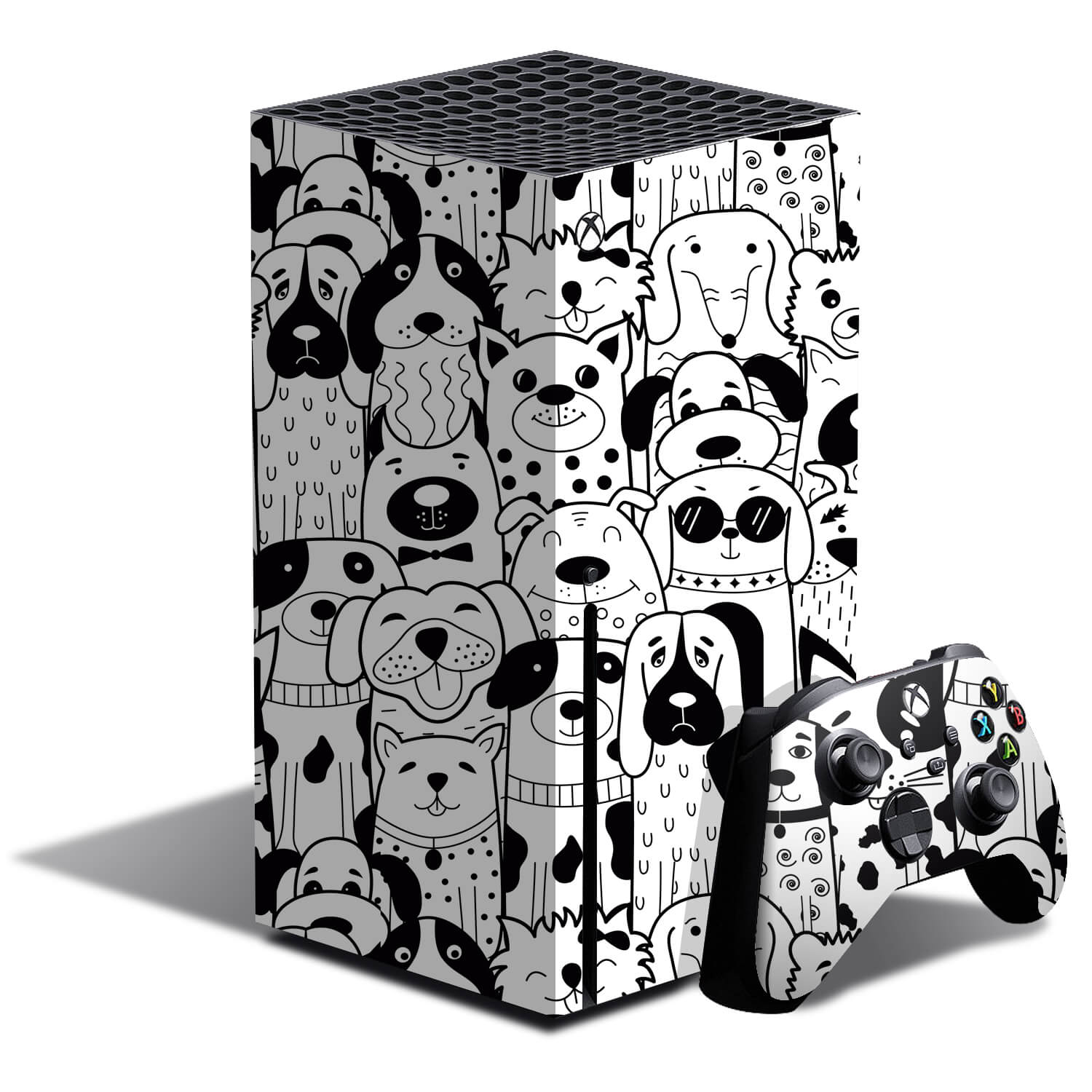 Xbox Series X Doodles dog skins