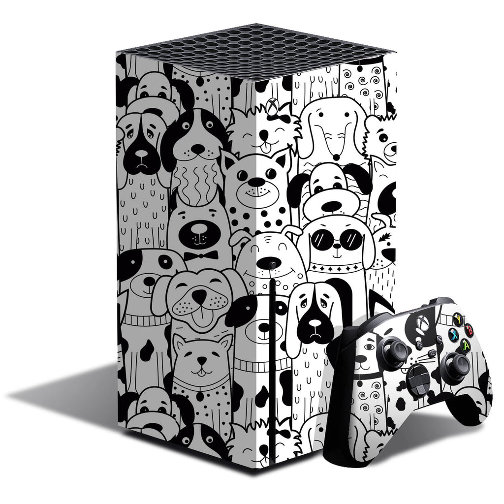 Xbox Series X Doodles dog skins
