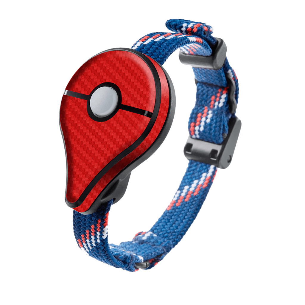 Pokemon Go Plus Red Carbon Skin
