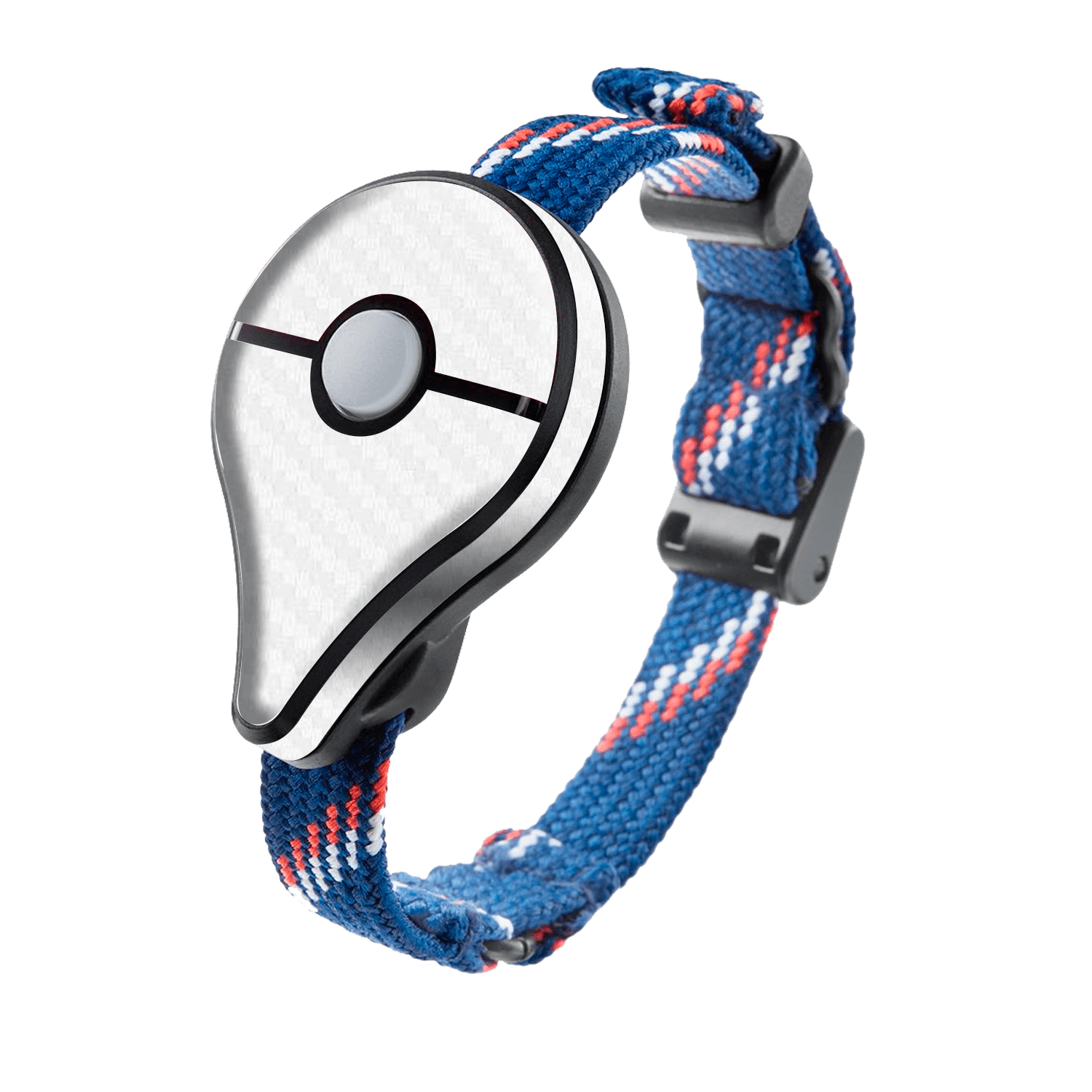 Pokemon Go Plus White Carbon Skin