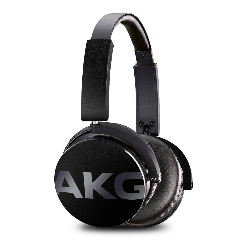 AKG Y50 Headphone Black Leather Skins