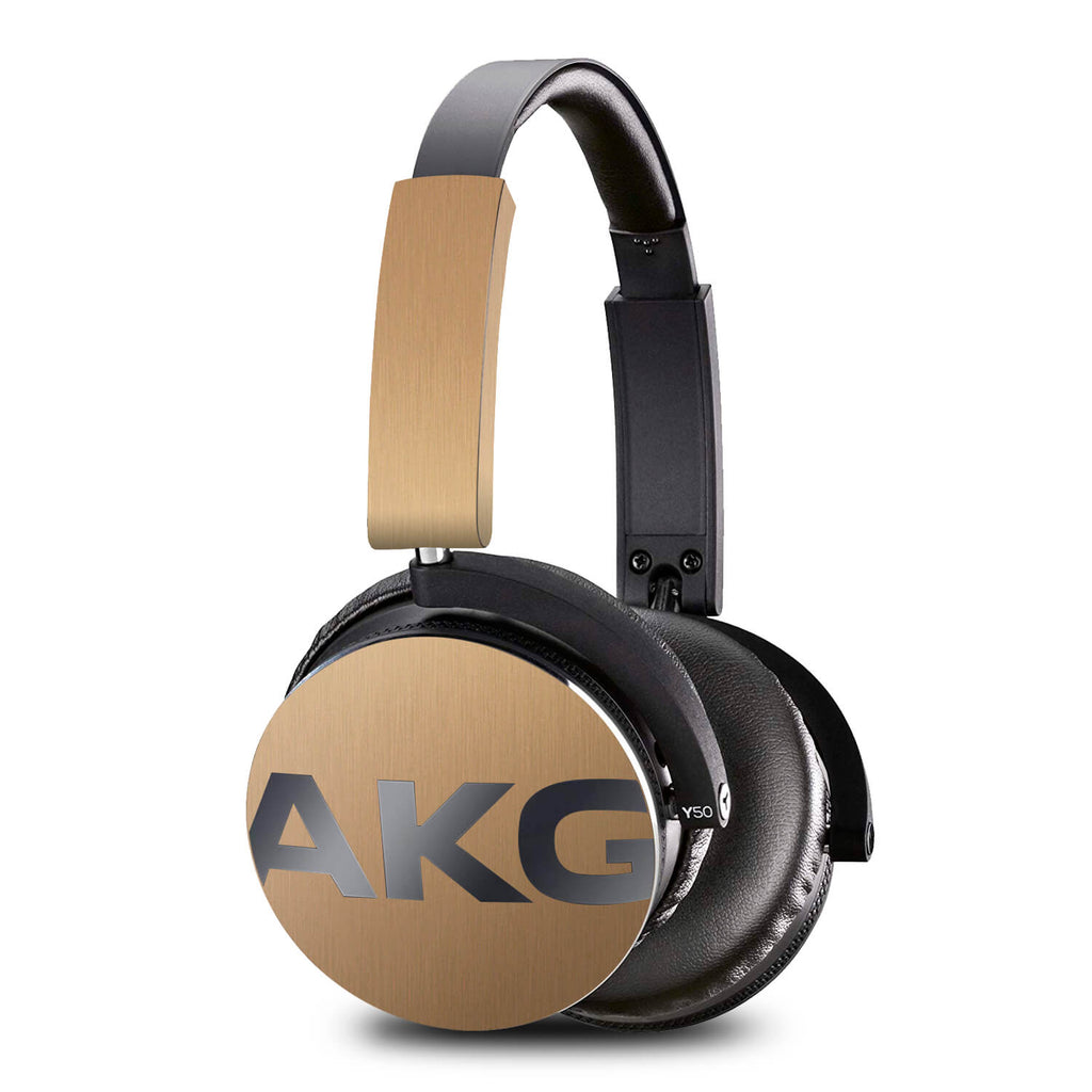 AKG Y50BT Headphone Brushed Gold Skins