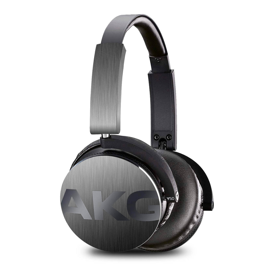 AKG Y50 Headphone Brushed Titanium Skins