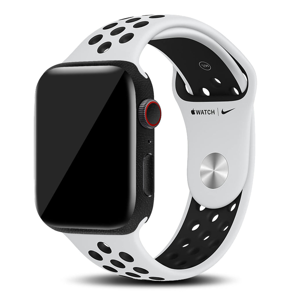 Apple Watch Series 6 Black Leather Skins (44mm)