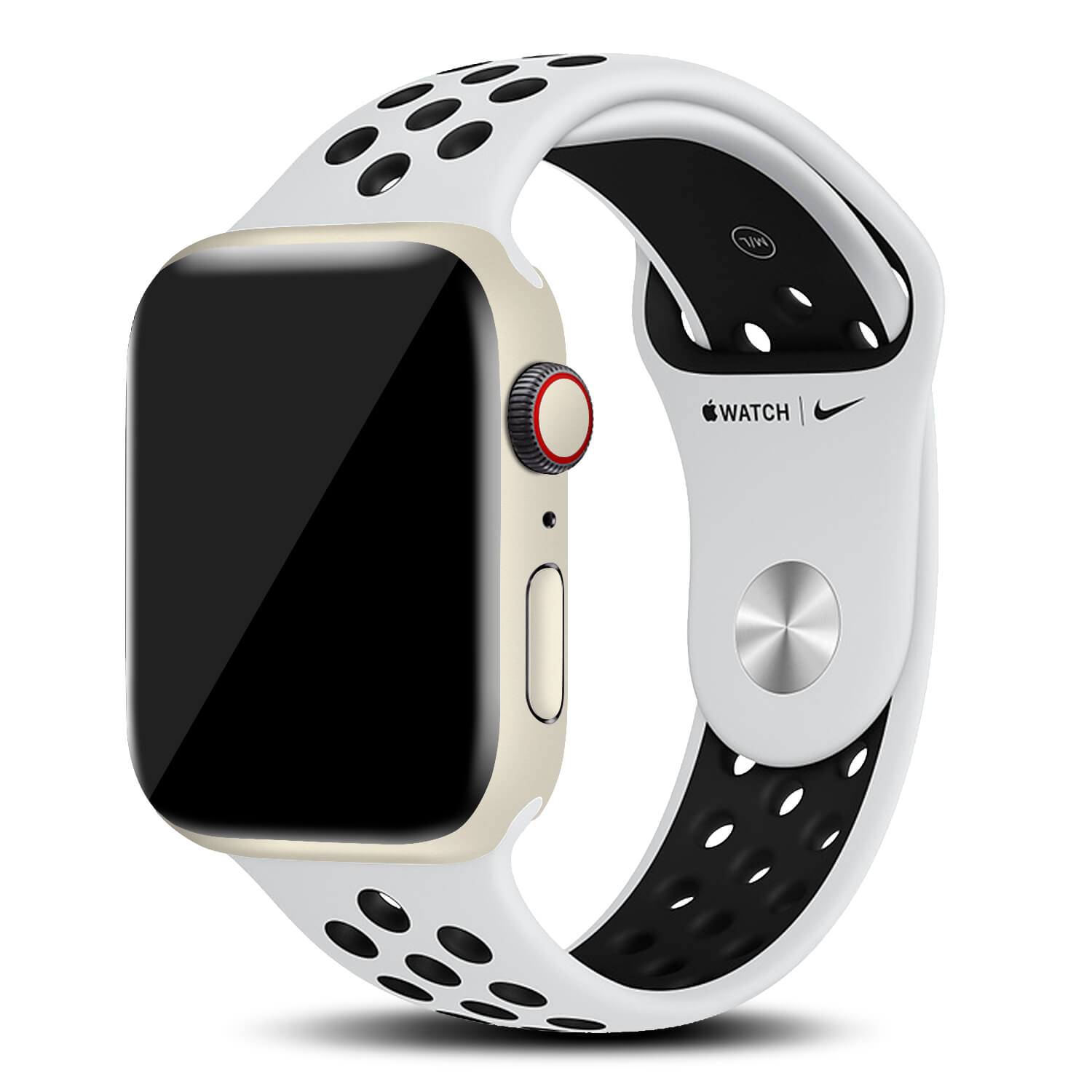 Apple Watch Series 6 Textured Matt Cream Skins (44mm)