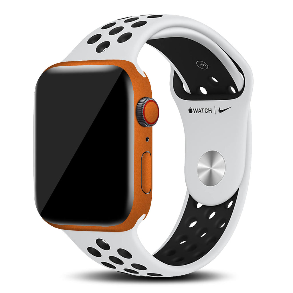 Apple Watch Series 6 Textured Matt Orange Skins (44mm)