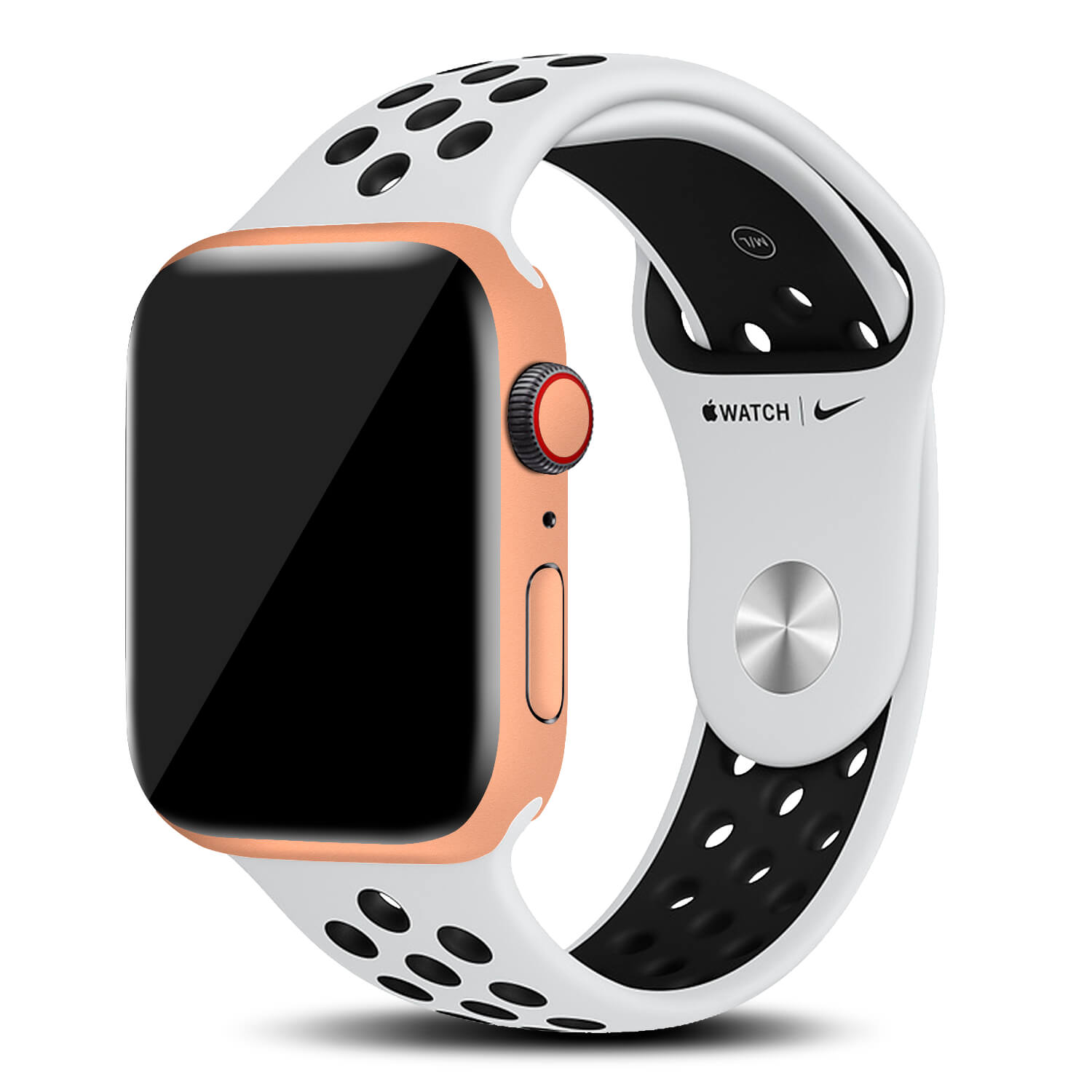 Apple Watch Series 6 Textured Matt Peach Skins (44mm)
