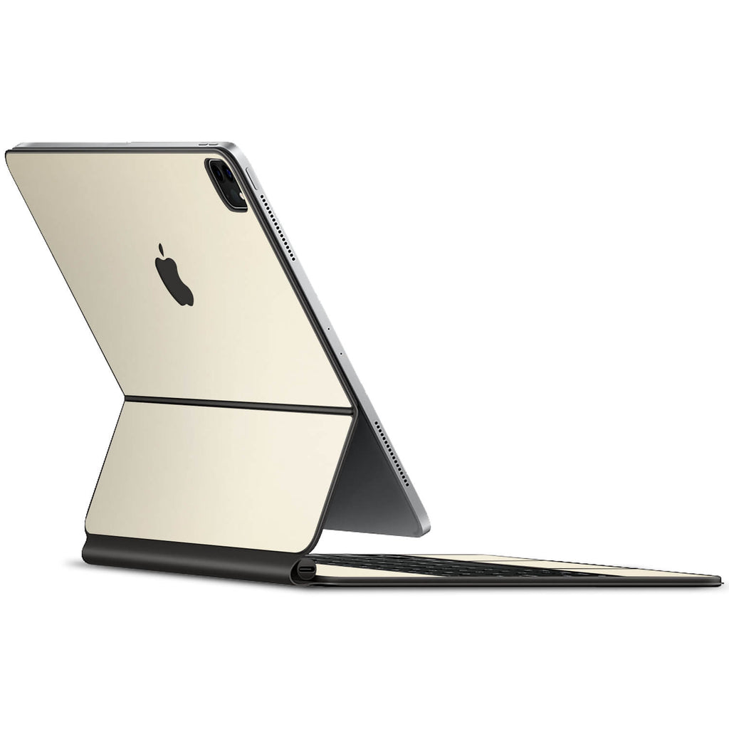 Apple iPad Pro Magic Keyboard 12.9" (2020, Gen 4) Textured Matt Cream Skins