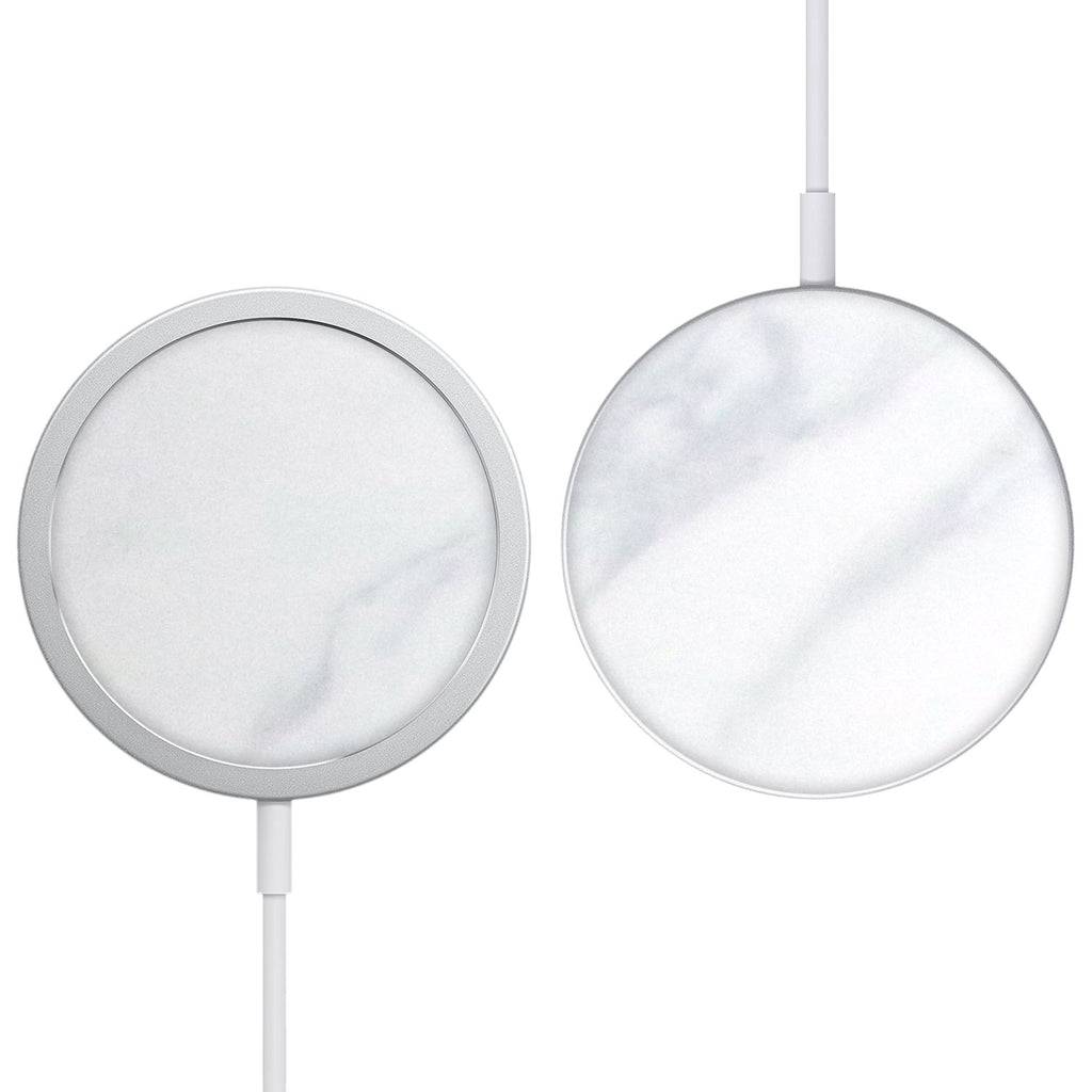 Apple MagSafe Charger White marble skins