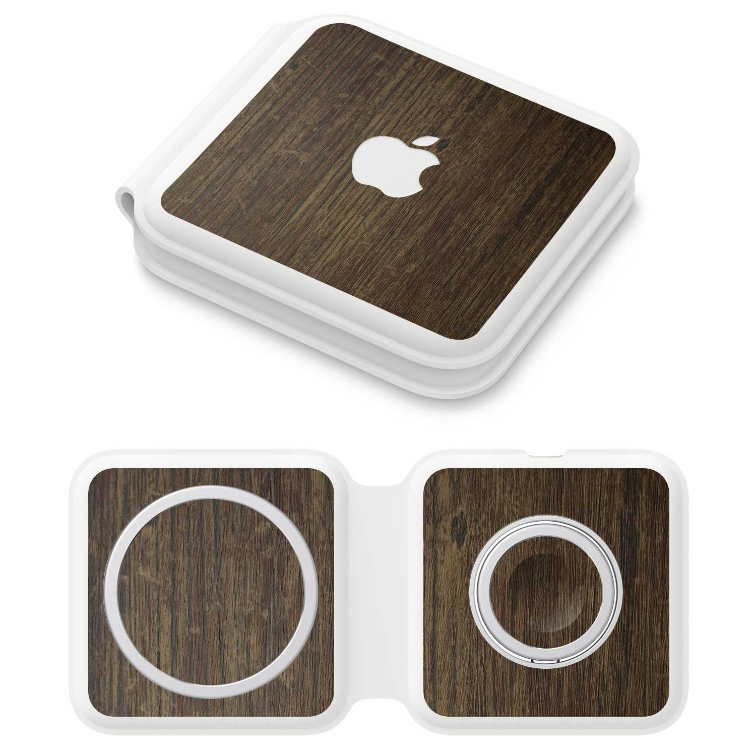 Apple MagSafe Duo Charger Aged oak skins