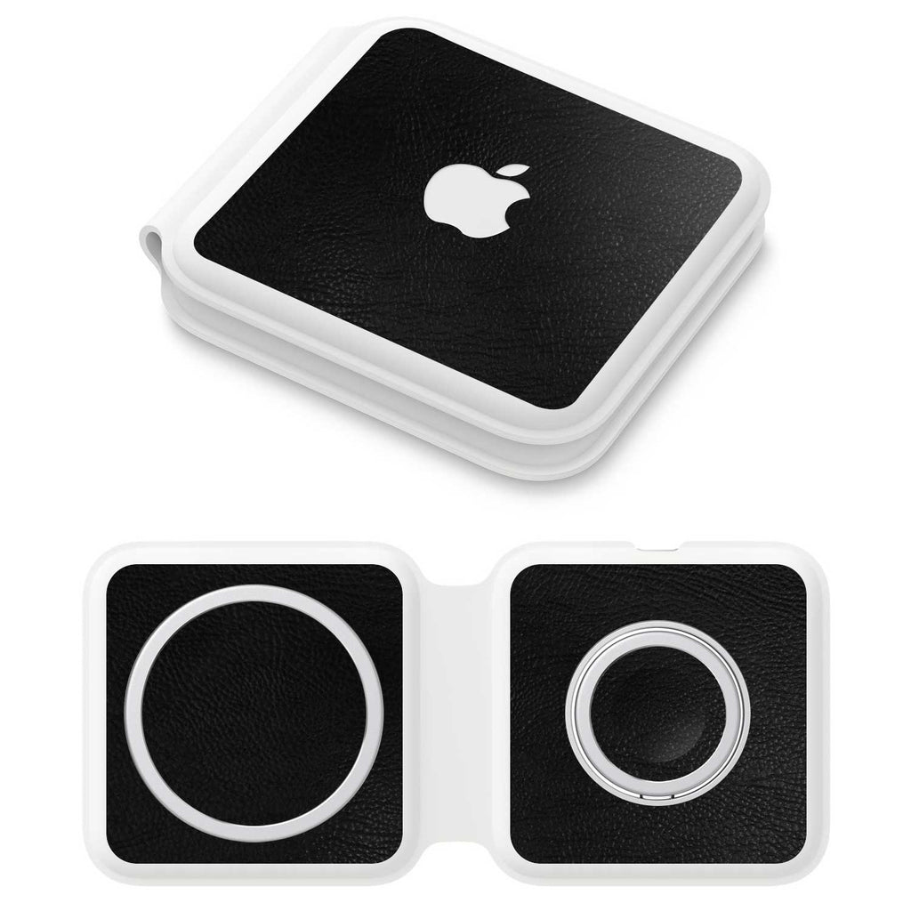 Apple MagSafe Duo Charger Black leather skins