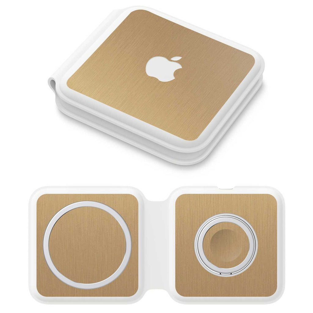 Apple MagSafe Duo Charger Brushed gold skins