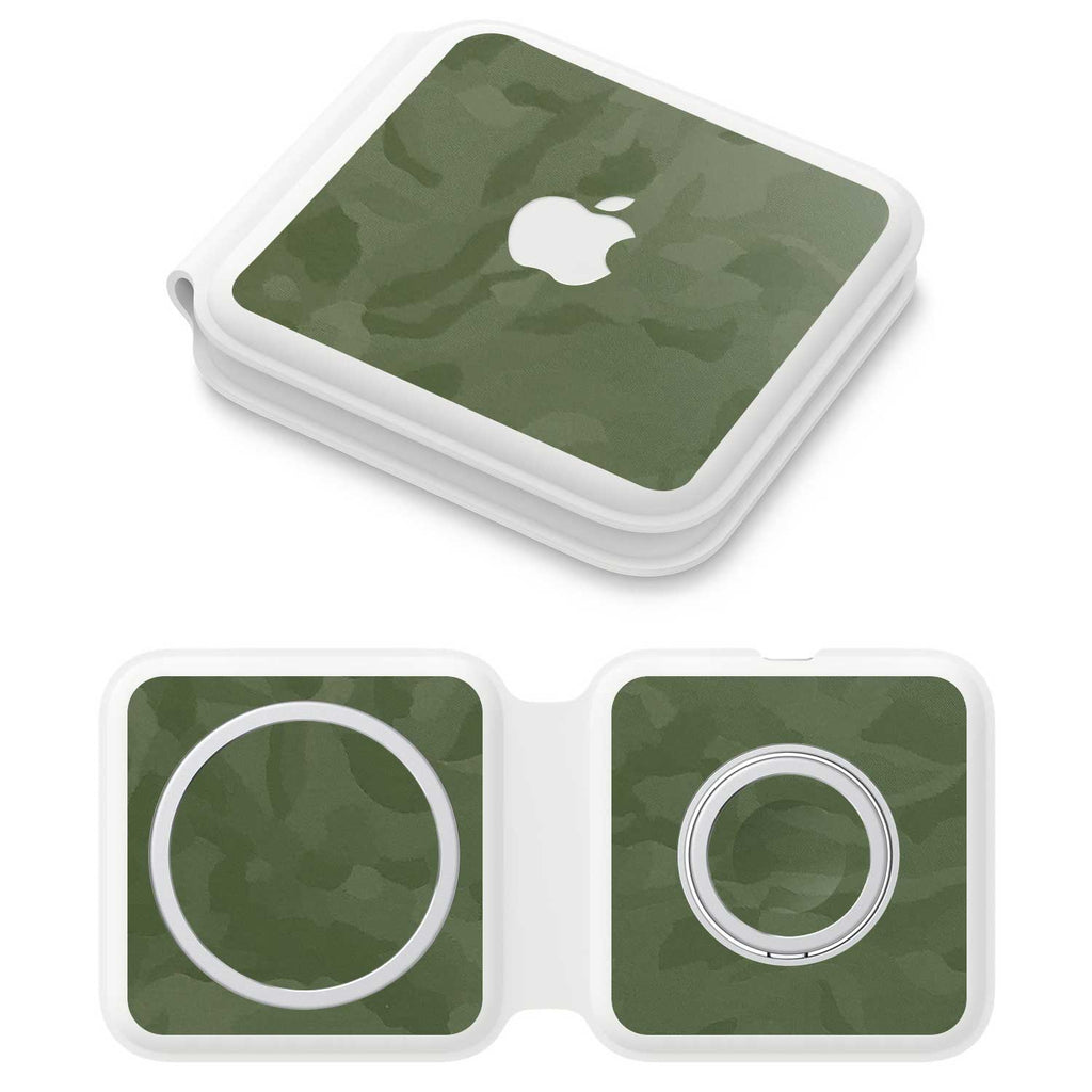 Apple MagSafe Duo Charger Green camo skins