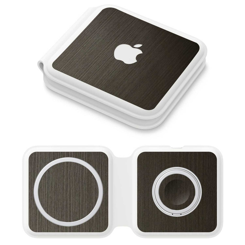 Apple MagSafe Duo Charger Silverblack wood skins