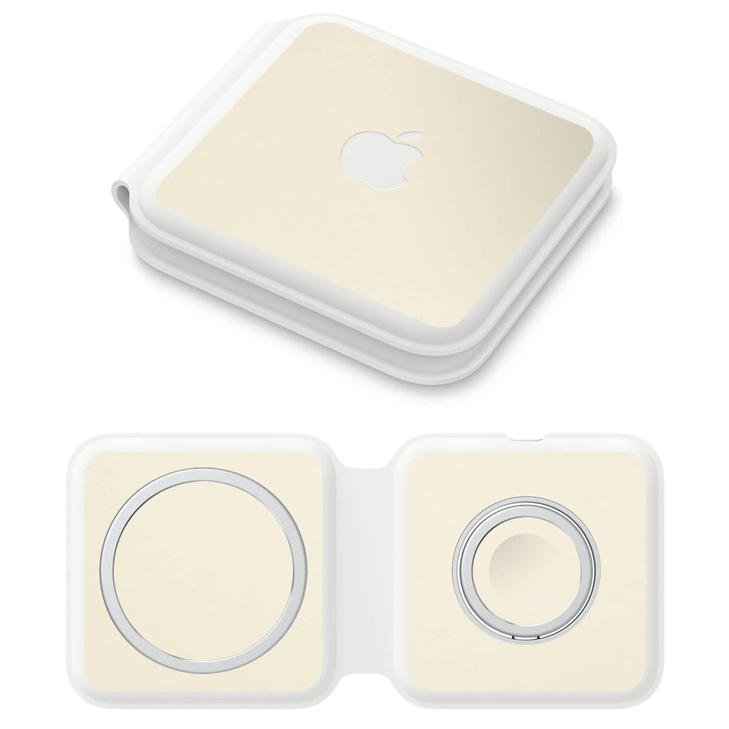 Apple MagSafe Duo Charger Textured matt cream skins