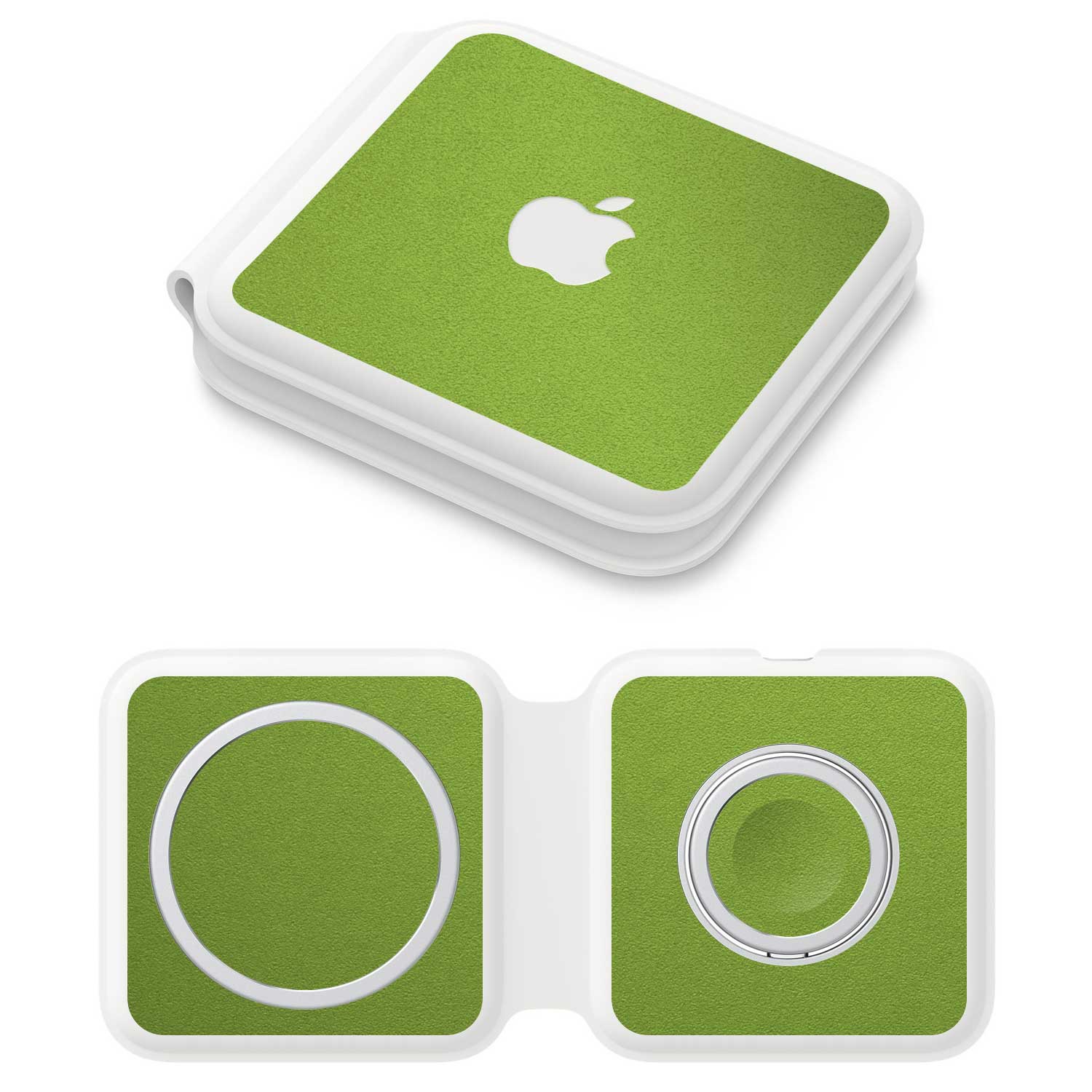 Apple MagSafe Duo Charger Textured matt green skins