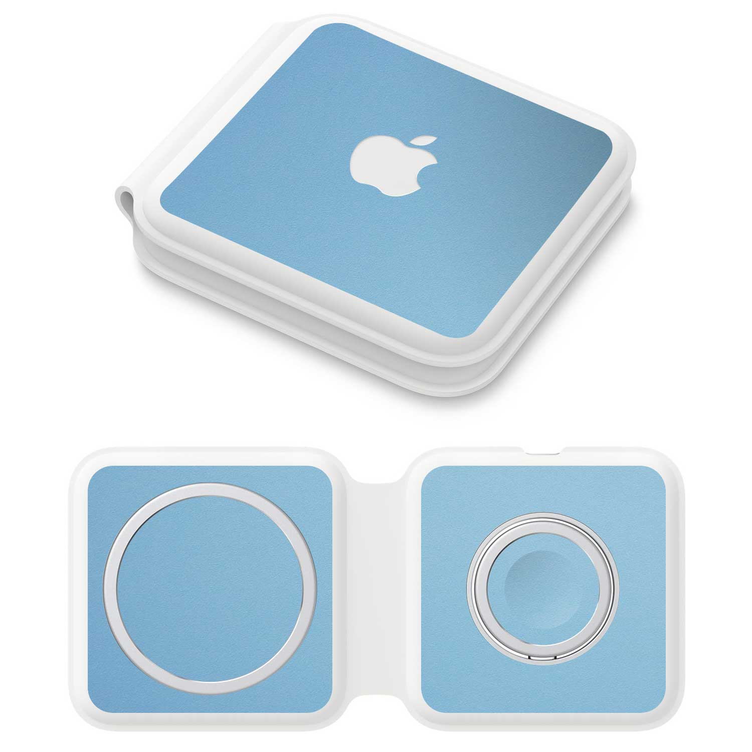 Apple MagSafe Duo Charger Textured matt light blue skins