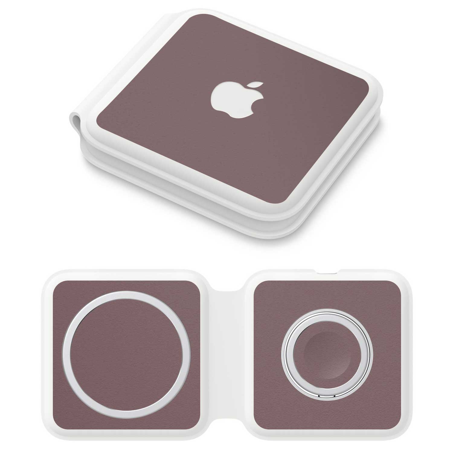 Apple MagSafe Duo Charger Textured matt mulberry skins
