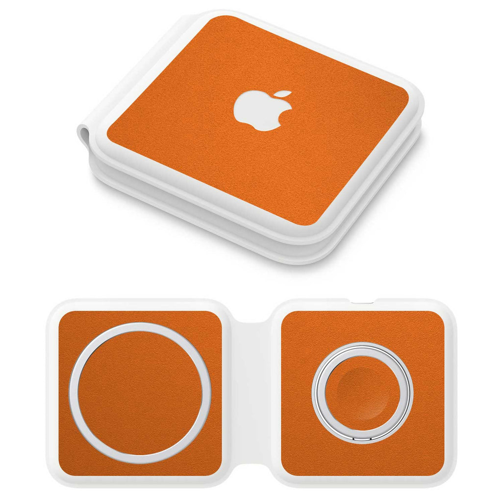 Apple MagSafe Duo Charger Textured matt orange skins