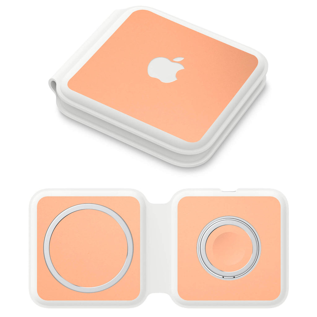 Apple MagSafe Duo Charger Textured matt peach skins