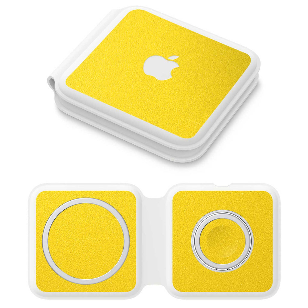 Apple MagSafe Duo Charger Textured matt yellow skins