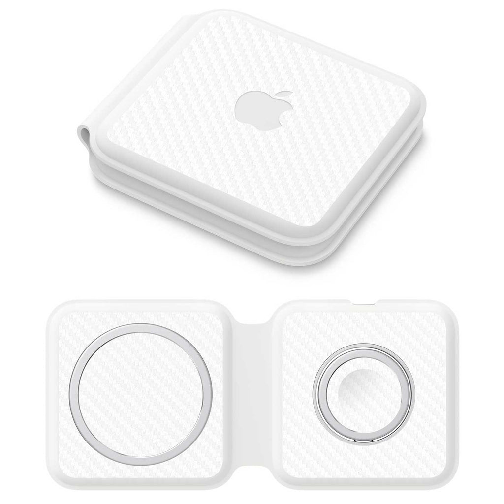 Apple MagSafe Duo Charger White carbon fibre skins