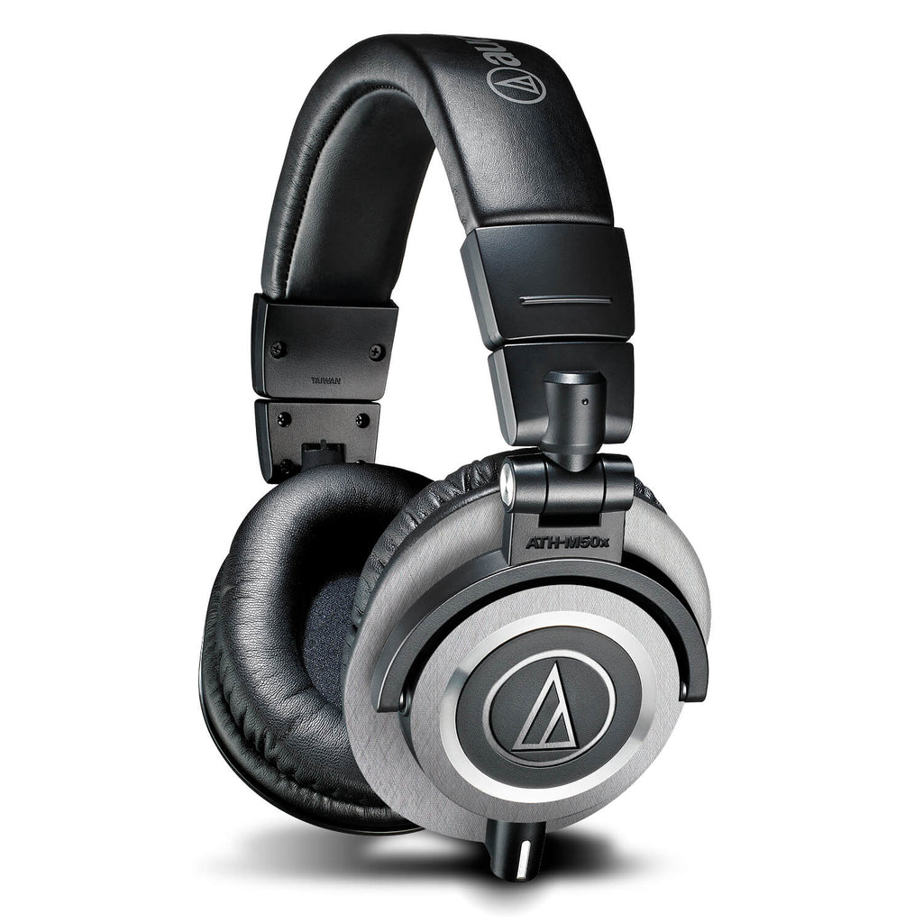 Audio Technica ATH-M50X Brushed aluminium skins