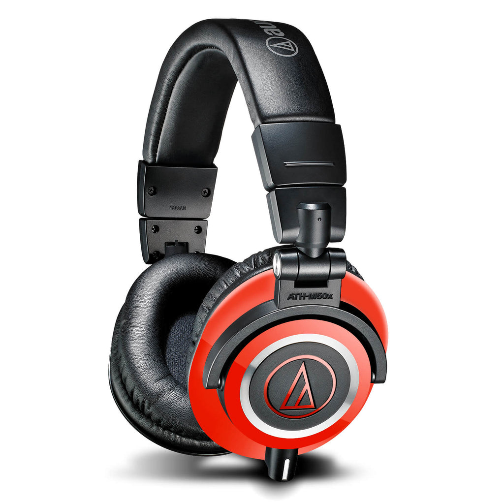 Audio Technica ATH-M50X Dragon red gloss skins