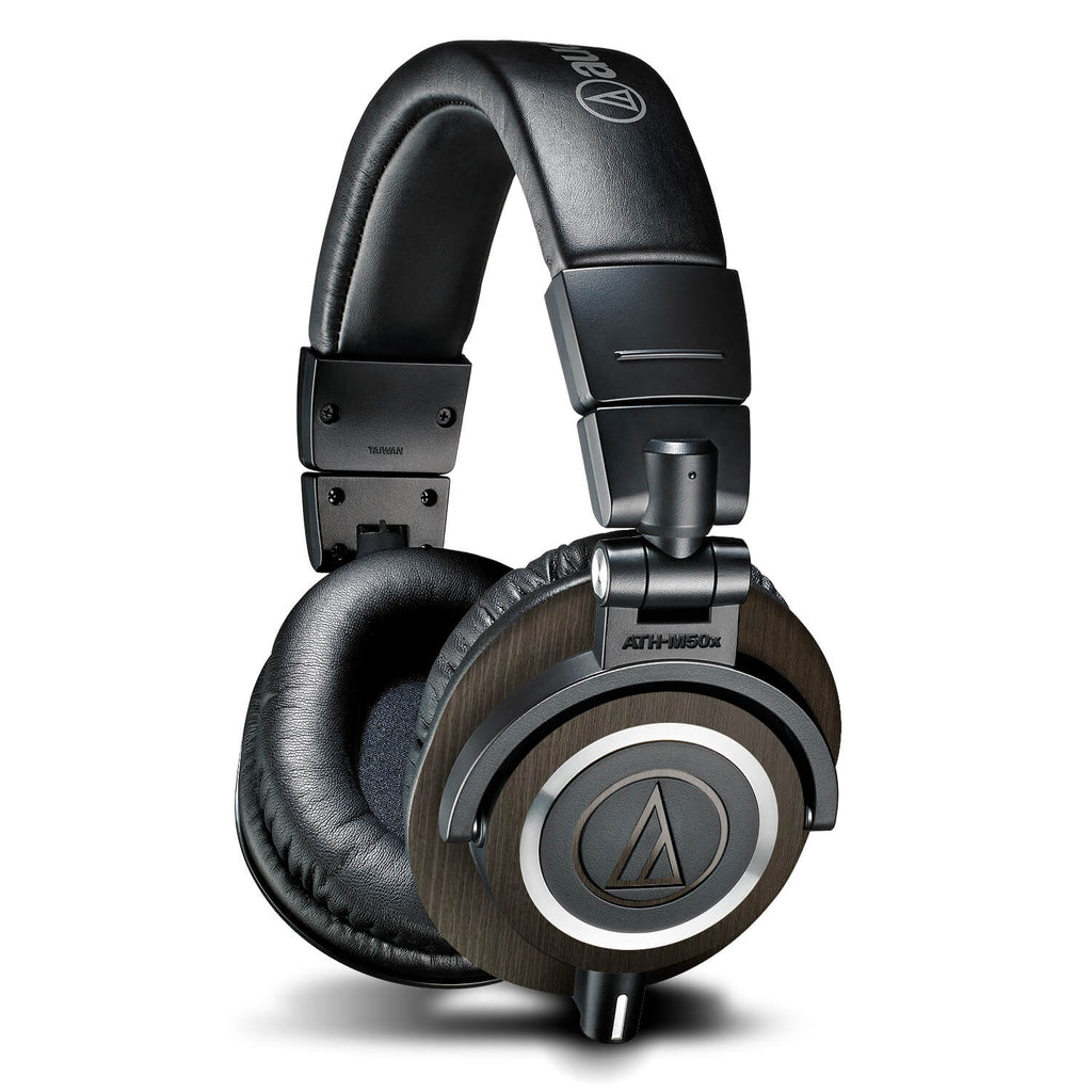 Audio Technica ATH-M50X Silverblack wood skins