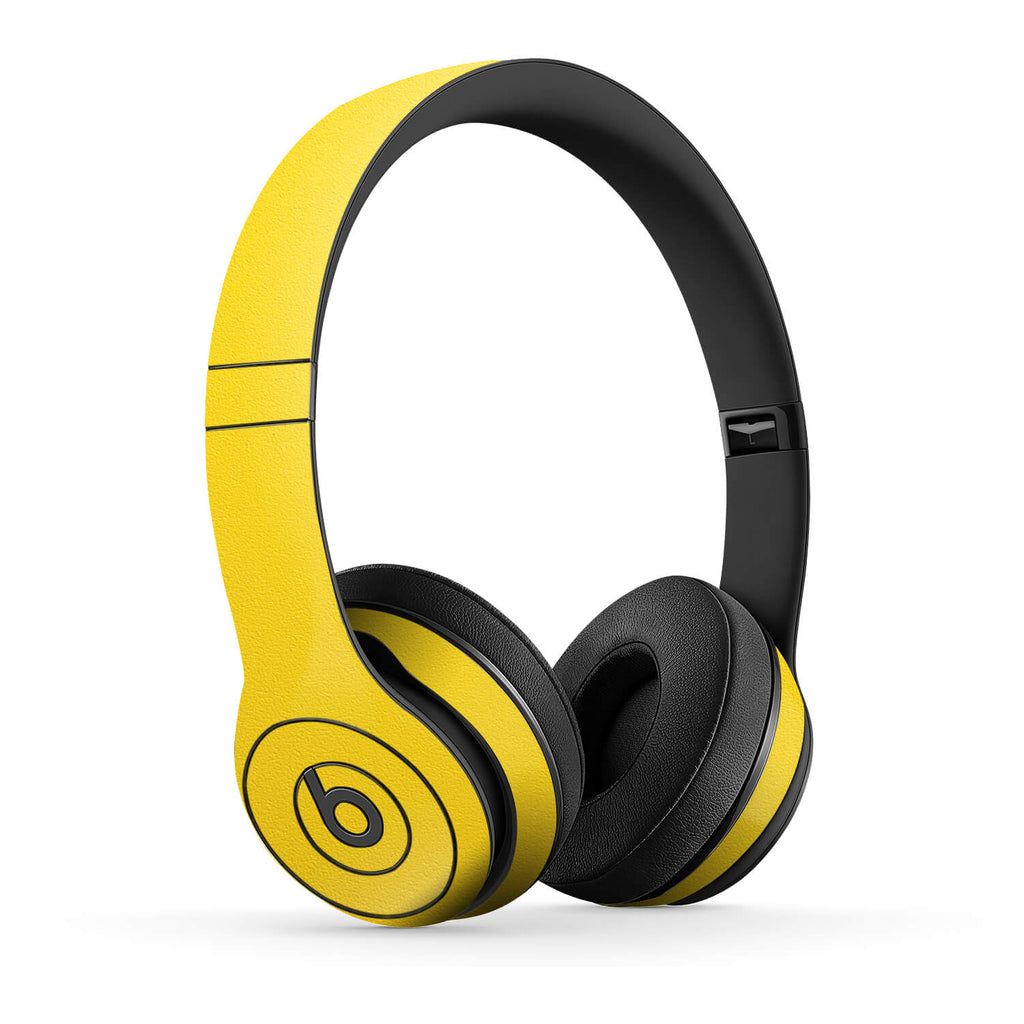 Beats Solo 3 Textured Matt Yellow Skins