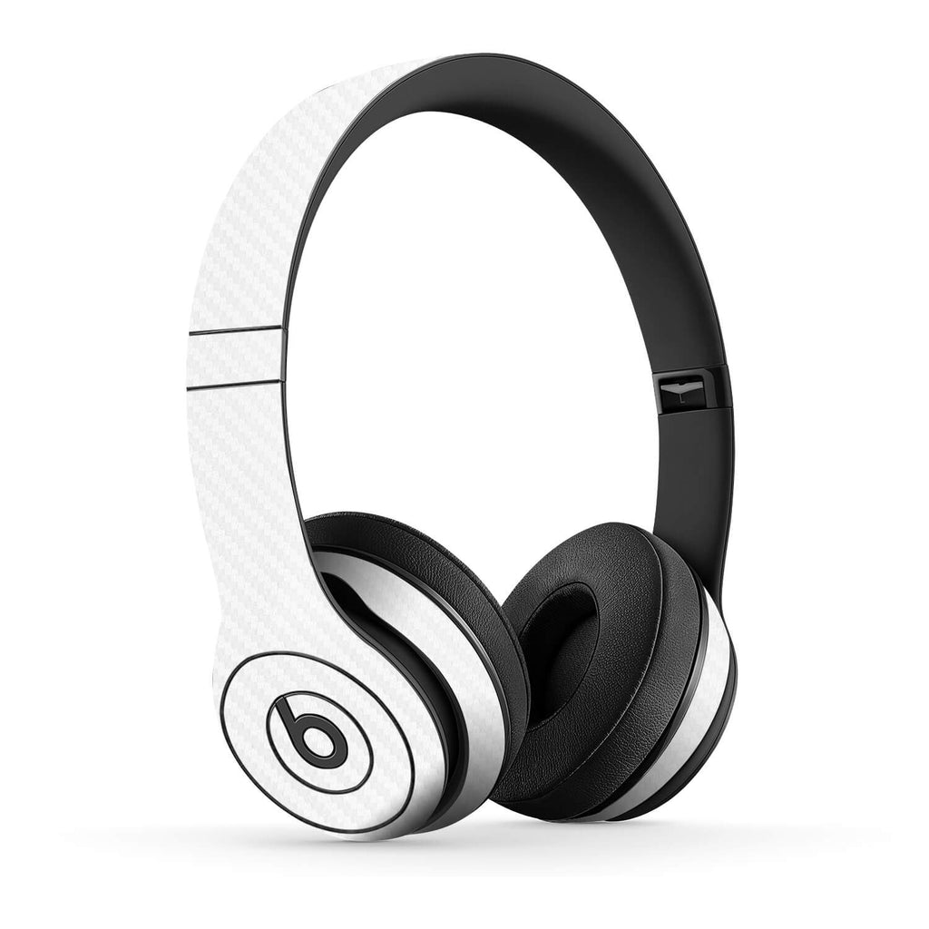 Beats Solo 3 White Carbon Skins