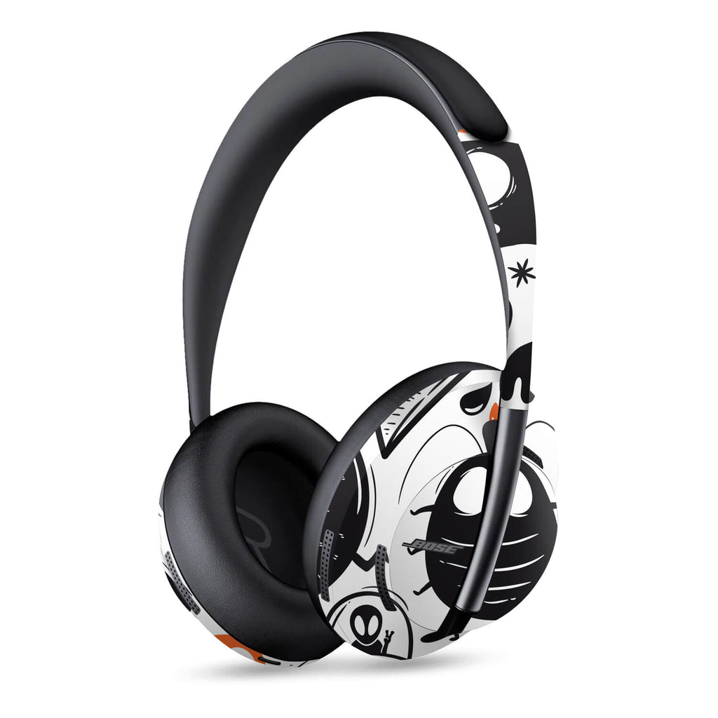 Bose 700 Headphone Doodles monster orange skins