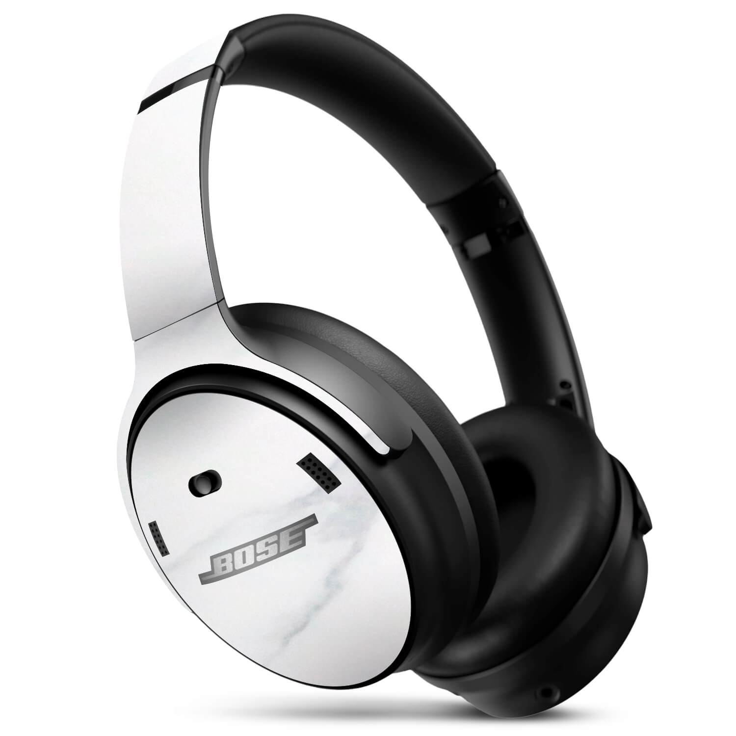Bose QC45 Headphone White marble skins