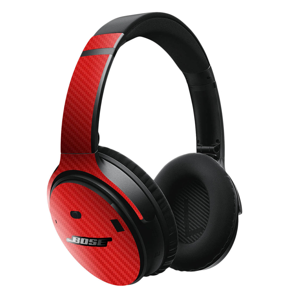 Bose QC35 Headphone Red Carbon Skin