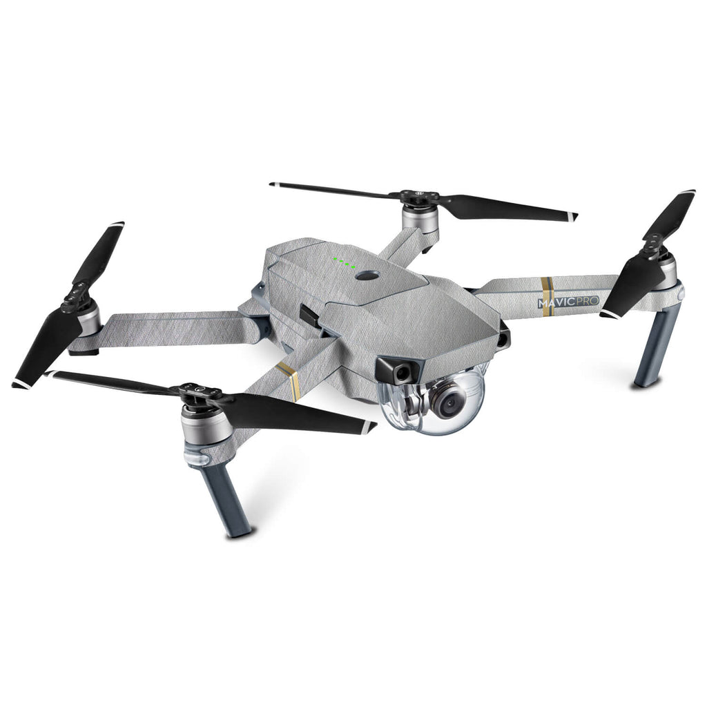 DJI Mavic Pro Brushed Aluminium Skins