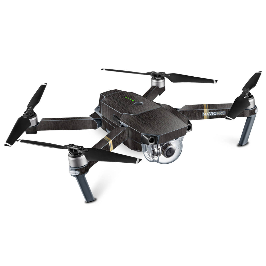 DJI Mavic Pro Silverblack Wood Skins