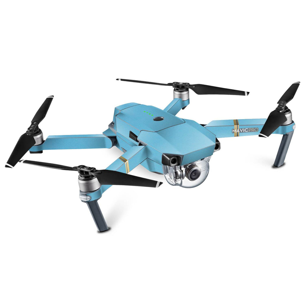 DJI Mavic Pro Textured Matt Light Blue Skins