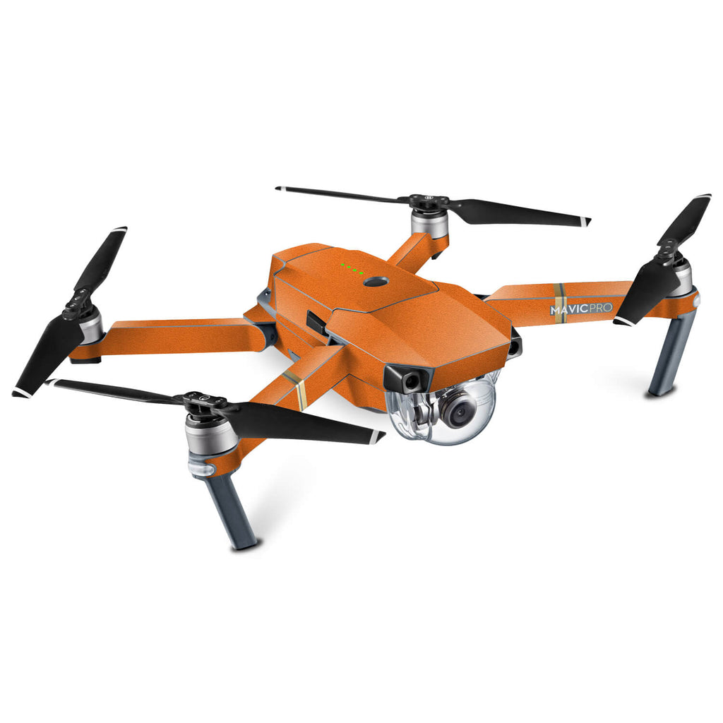 DJI Mavic Pro Textured Matt Orange Skins