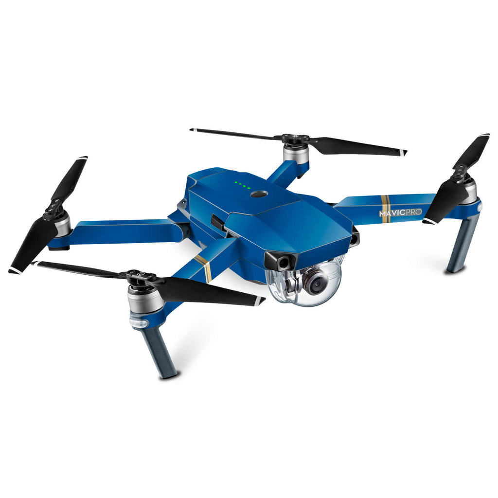 DJI Mavic Pro Textured Matt Royal Blue Skins