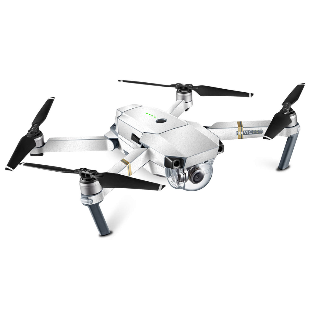 DJI Mavic Pro Textured Matt White Skins